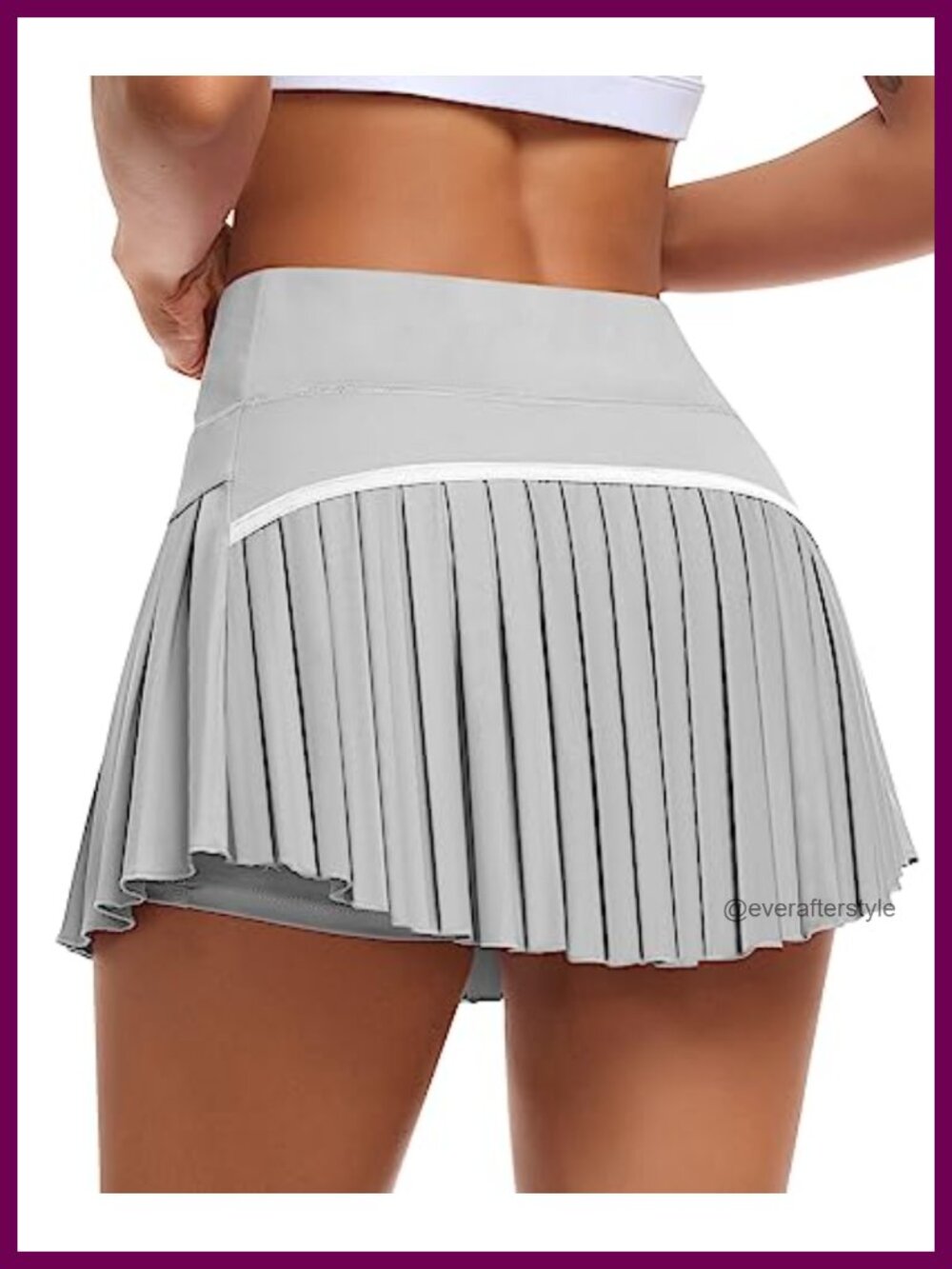 Women's Pleated Tennis Skirt High Waist Golf Skort with Built-in Shorts &